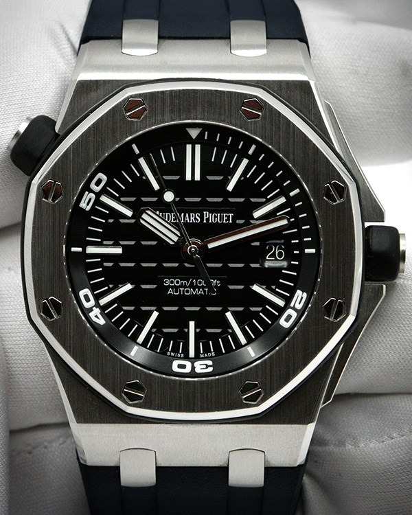 2015 Audemars Piguet Royal Oak Offshore Diver 42MM Black Dial Rubber S ...