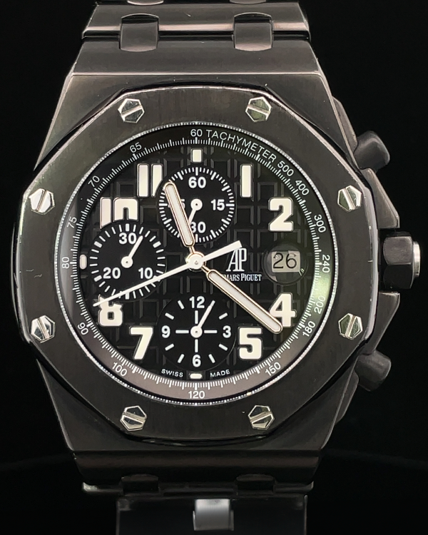 Audemars Piguet Royal Oak Offshore Chronograph 42MM Black Dial Steel P ...