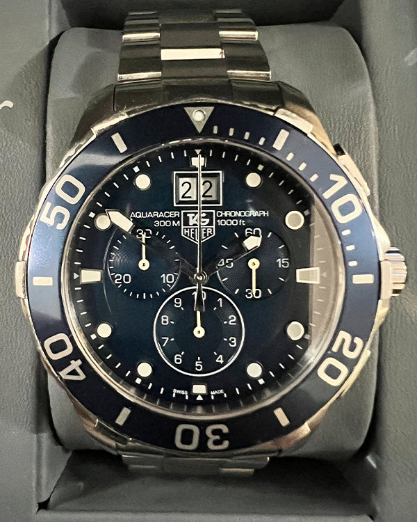 Aquaracer grande date outlet chronograph