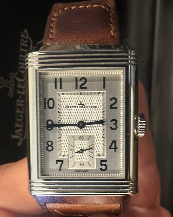 Jaeger LeCoultre Reverso Classic Large Duoface Steel Silver and