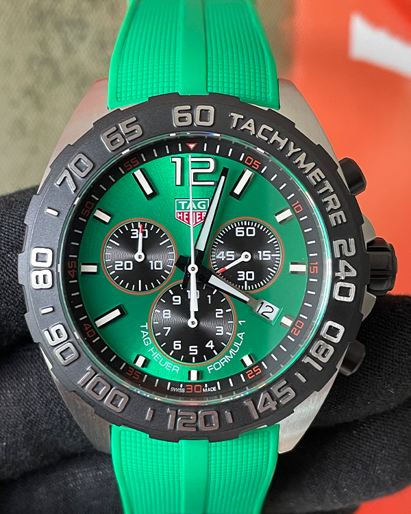 No Reserve TAG Heuer Formula 1 Quartz 43MM Steel Green Dial