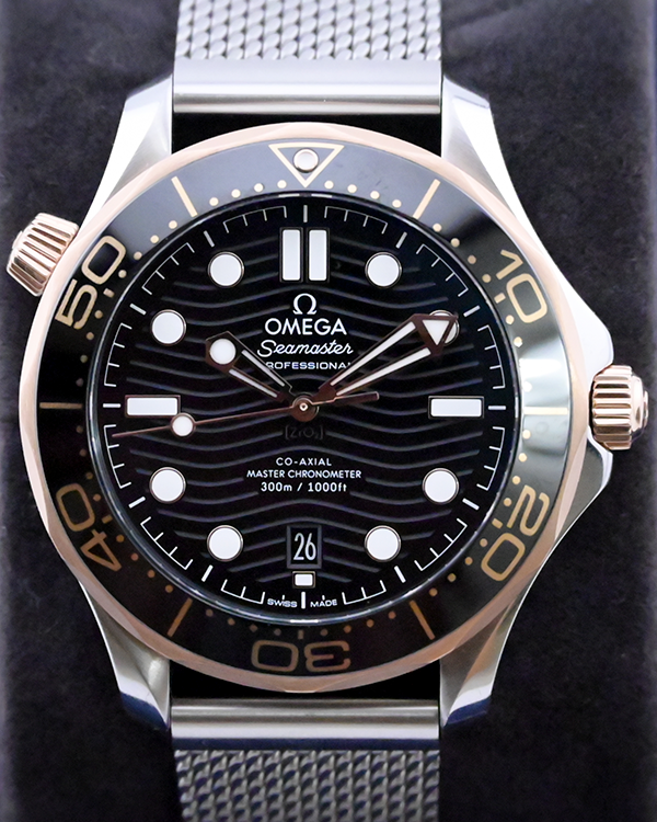 Omega seamaster clearance black gold