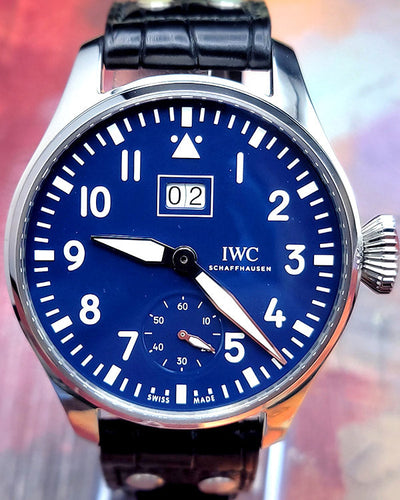 2019 IWC Schaffhausen Big Pilot L.E. 46.2MM Blue Dial Leather Strap (IW510503)