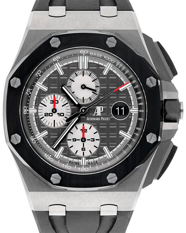 Audemars Piguet Royal Oak Offshore Chronograph 44MM Black Dial Rubber ...