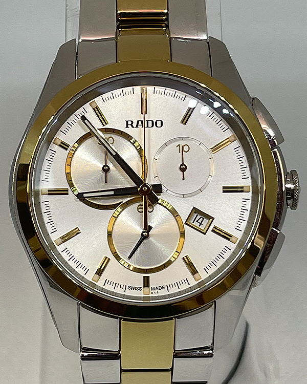 Rado Hyperchrome Chronograph 41MM Quartz Silver Dial Two-Tone