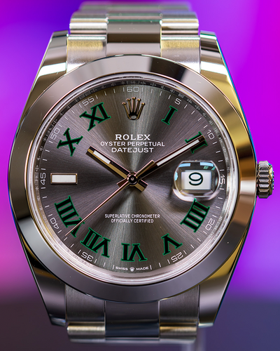 2024 Rolex Datejust "Wimbledon" 41MM Slate Dial Oyster Bracelet (126300)