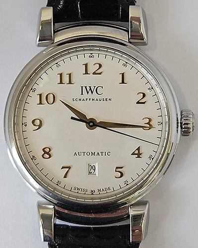 IWC Schaffhausen Da Vinci Automatic 40MM Silver Dial Leather Strap (IW356601)