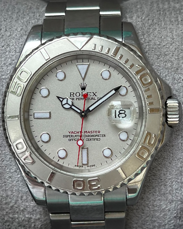 Rolex 16622 YACHTMASTER PLATINUM DIAL 40MM Z SERIAL BOX PAPERS