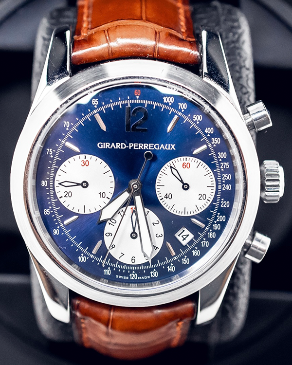 No Reserve Girard Perregaux Chronograph 40MM Steel Blue Dial