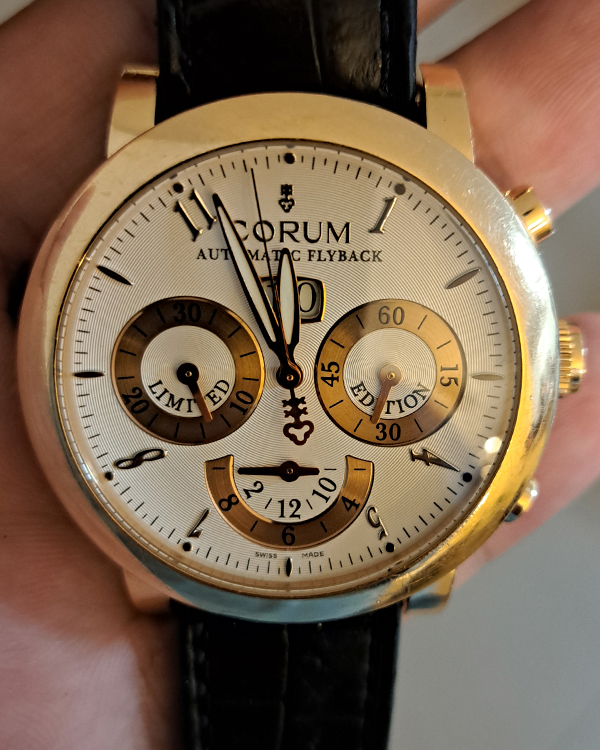 Corum Artisan Classical Chrono Flyback Grande Date 42MM Silver