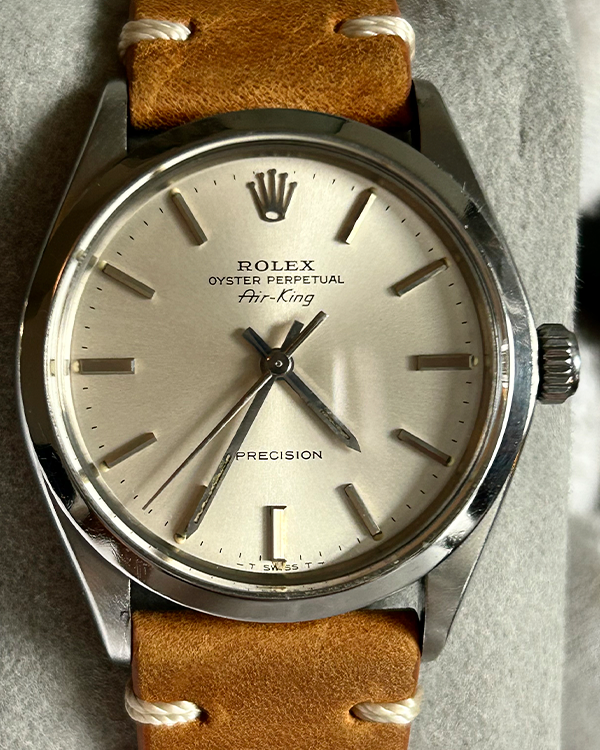 Rolex Air-King Precision Vintage 34MM Steel Silver Dial (5500 Rolex Air-King Precision Vintage 34MM Steel Silver Dial (5500