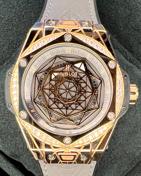 Hublot big bang unico clearance sang bleu king gold