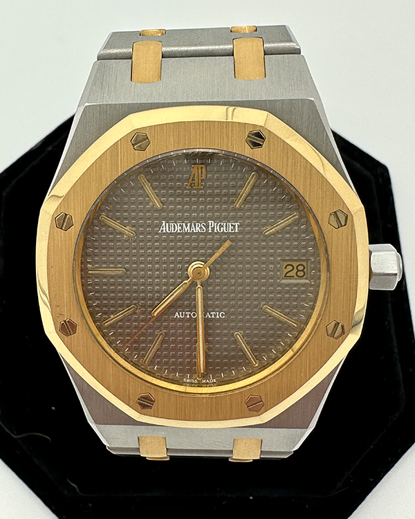 Audemars Piguet Royal Oak Two Tone Petite Tapisserie Grey Dial