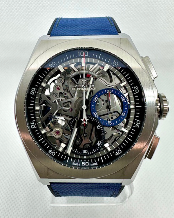 Titanium skeleton clearance watch