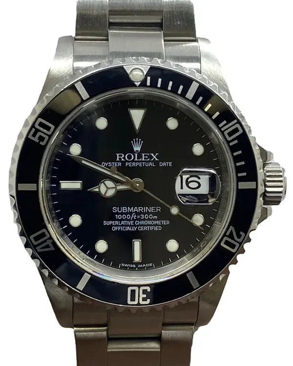 2008 Rolex Submariner Date 40MM Black Dial Oyster Bracelet (16610