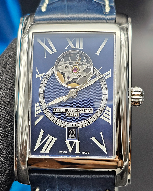 Frederique Constant アナログ腕時計 No Reserve - Frederique Constant Classics 47MM Blue Dial Leather