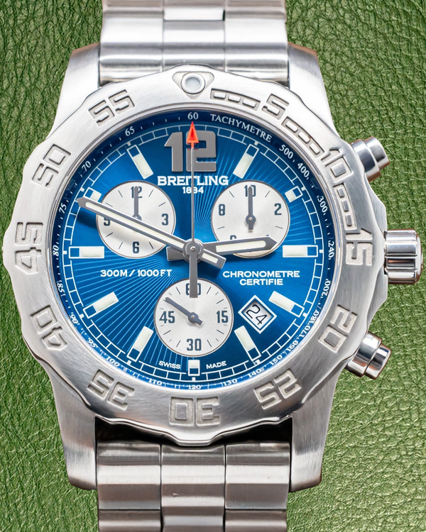 Breitling Colt Chronograph II 44MM Quartz Blue Dial Steel Bracelet