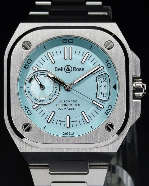 2022 Bell & Ross BR-X5 41MM Ice Blue Dial Steel Bracelet (BRX5R-IB