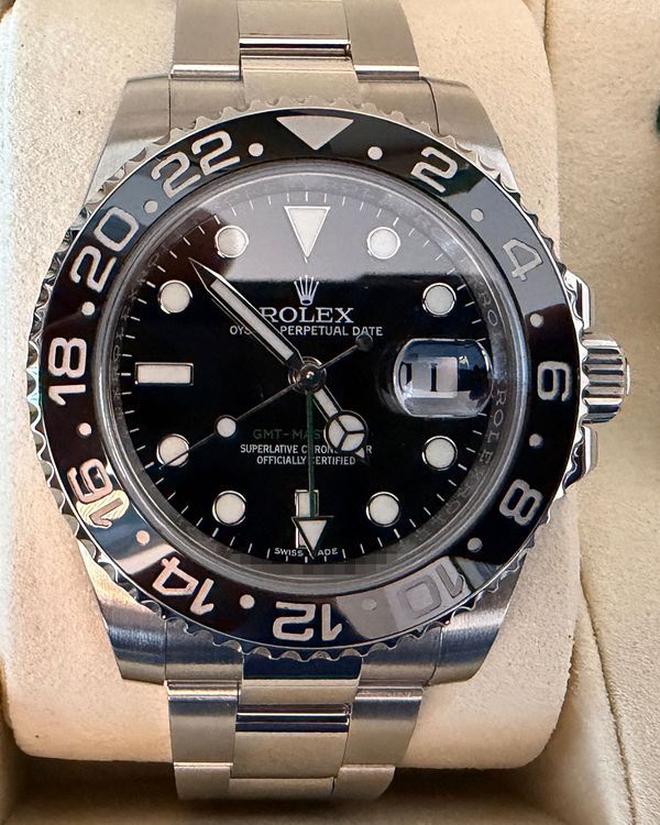 2016 Rolex GMT-Master II 40MM Black Dial Oyster Bracelet (116710LN