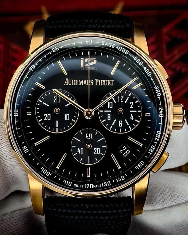 2022 Audemars Piguet Code 11.59 41MM Black Dial Textile Strap 2022 Audemars Piguet Code 11.59 41MM Black Dial Textile Strap