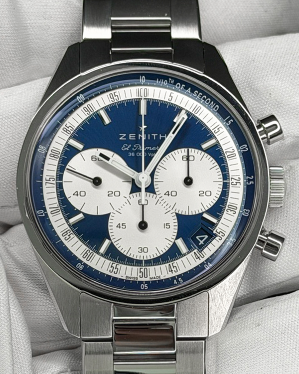 2023 Zenith Chronomaster Original 38MM Blue Dial Steel Bracelet