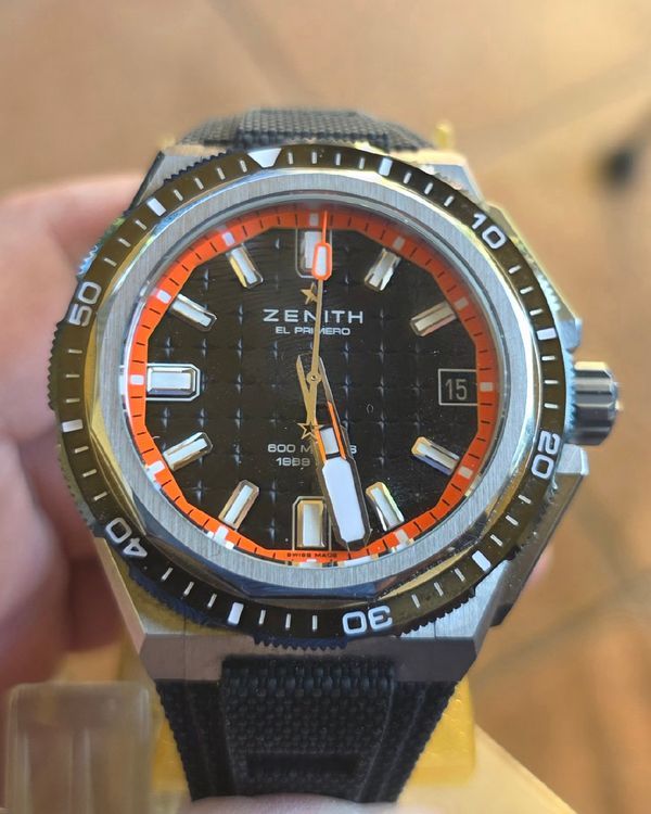2024 Zenith Defy Extreme Diver 42.5MM Black Dial Rubber Strap
