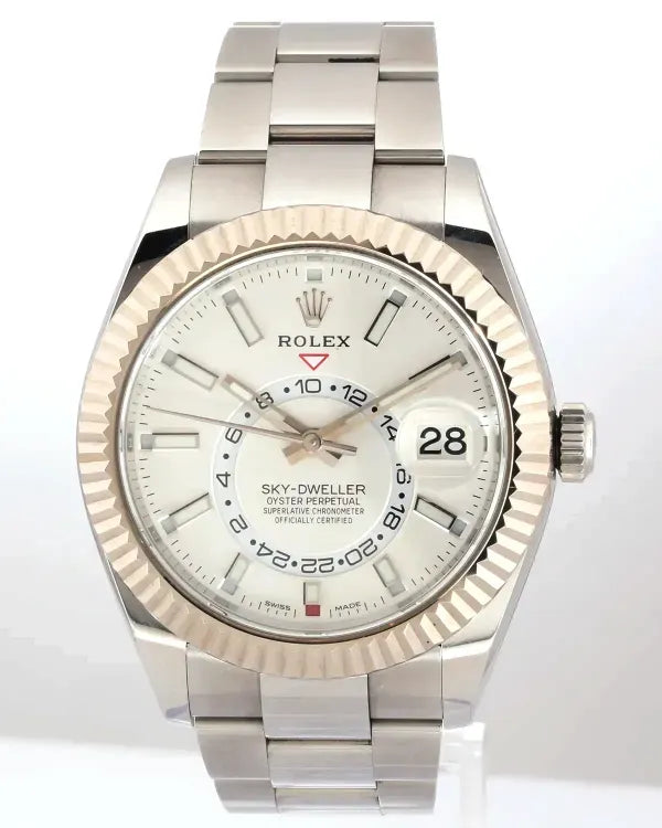 No Reserve - 2019 Rolex Sky-Dweller 42MM White Dial Oyster