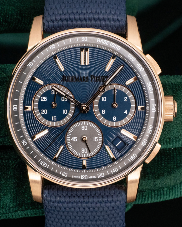 2026 Audemars Piguet Code 11.59 41MM Blue Dial Textile Strap
