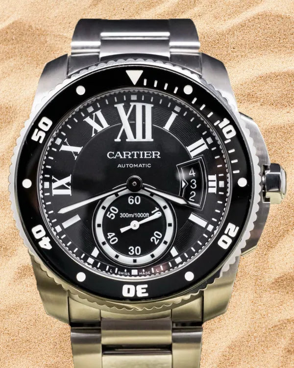 2017 Cartier Calibre de Cartier Diver 42MM Black Dial Steel 2017 Cartier Calibre de Cartier Diver 42MM Black Dial Steel