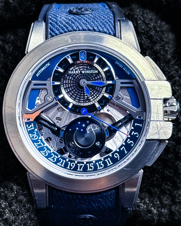 2019 Harry Winston Project Z13 42.2MM Skeleton Dial Rubber Strap
