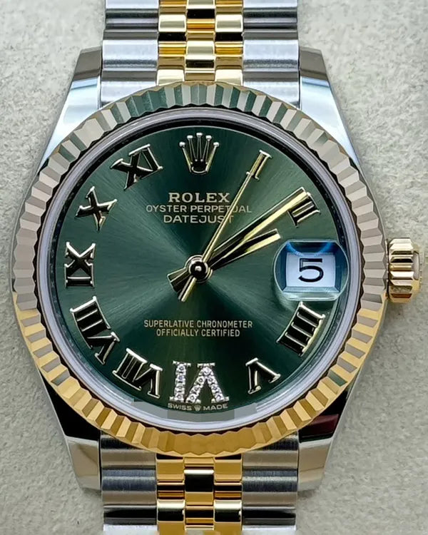 2025 Rolex Datejust 31MM Green Dial Two-Tone Super Jubilee