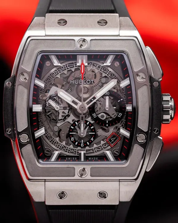 2022 Hublot Spirit Of Big Bang 42MM Skeleton Dial Rubber Strap