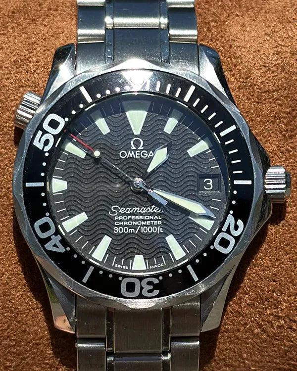 2006 Omega Seamaster Diver 300M 36.25MM Black Dial Steel Bracelet