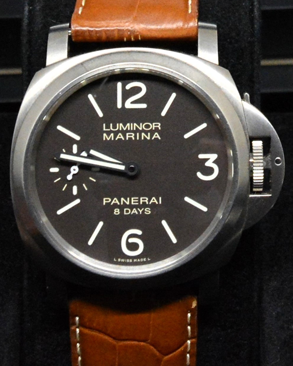 2018 Panerai Luminor Marina 8 Days 44MM Titanium Brown Dial