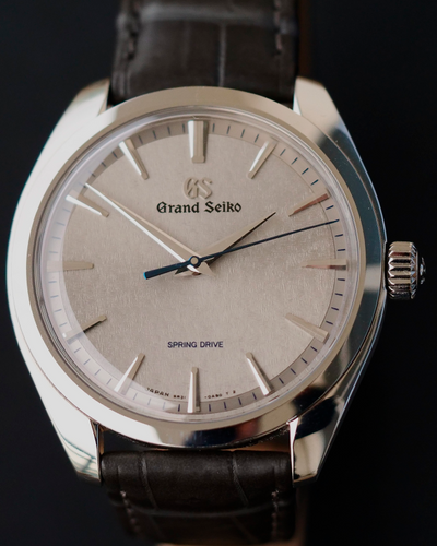 2022 Grand Seiko Elegance Collection Spring Drive L.E 38.5MM Silver Dial Leather Strap (SBGY023G)