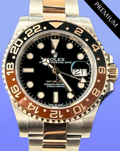 2024 Rolex GMT-Master II "Root Beer" 40MM Black Dial Two-Tone Oyster Bracelet (126711CHNR)