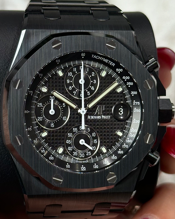 Audemars Piguet Royal Oak Offshore 42MM Black Dial Ceramic Bracelet (2 ...