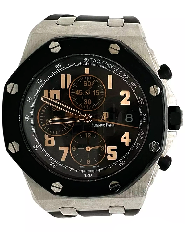 Audemars Piguet Royal Oak Offshore L.E 42MM Black Dial Rubber Strap (2 ...