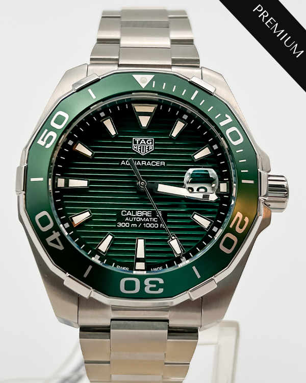 No Reserve 2021 TAG Heuer Aquaracer 300M Calibre 5 Steel Green