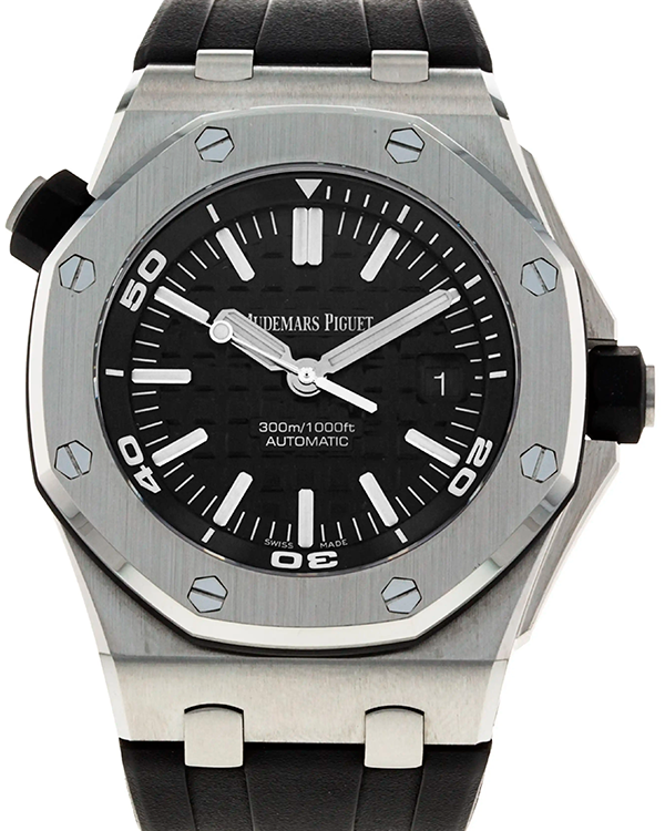 2015 Audemars Piguet Royal Oak Offshore Diver 42MM Black Dial Rubber S ...