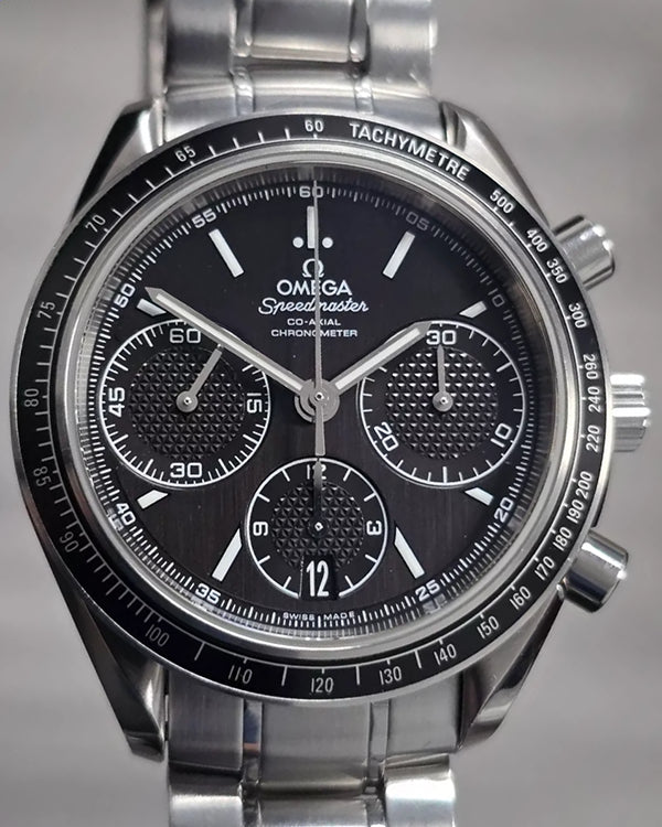 Omega Speedmaster Racing 40MM Black Dial Steel Bracelet 326 30 40 50 omega-speedmaster-racing-40mm-black-dial-steel-bracelet-326-30-40-50