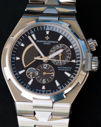 Vacheron Constantin Overseas Dual Time 42MM Black Dial Steel Bracelet (47450/B01A-9227)