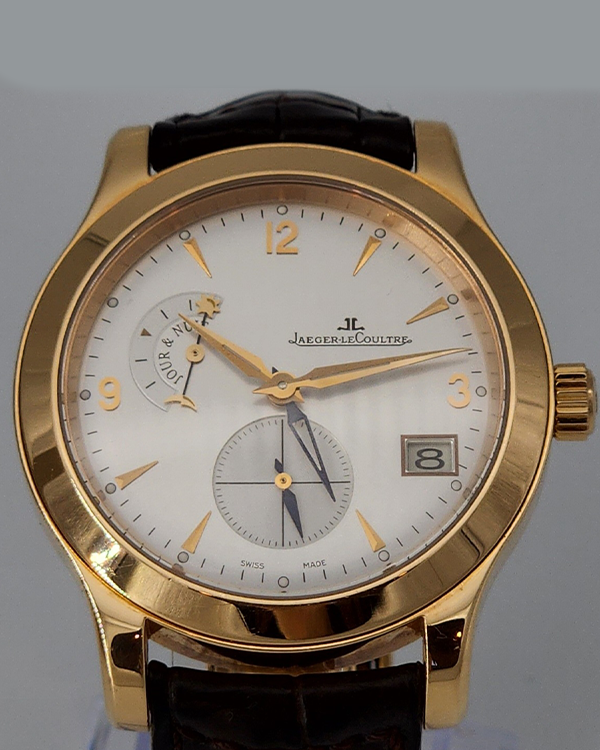 Jaeger LeCoultre Master Hometime 40MM Rose Gold Silver Dial 147.2