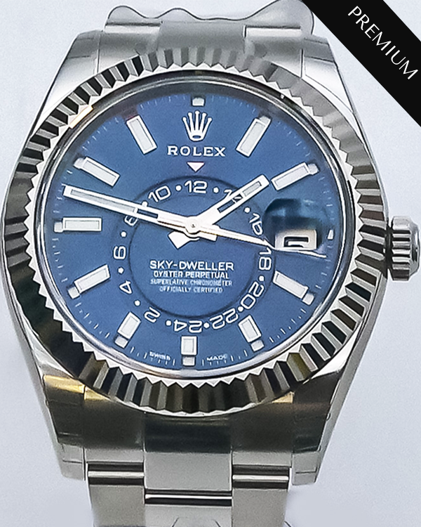 Rolex blue clearance face sky dweller