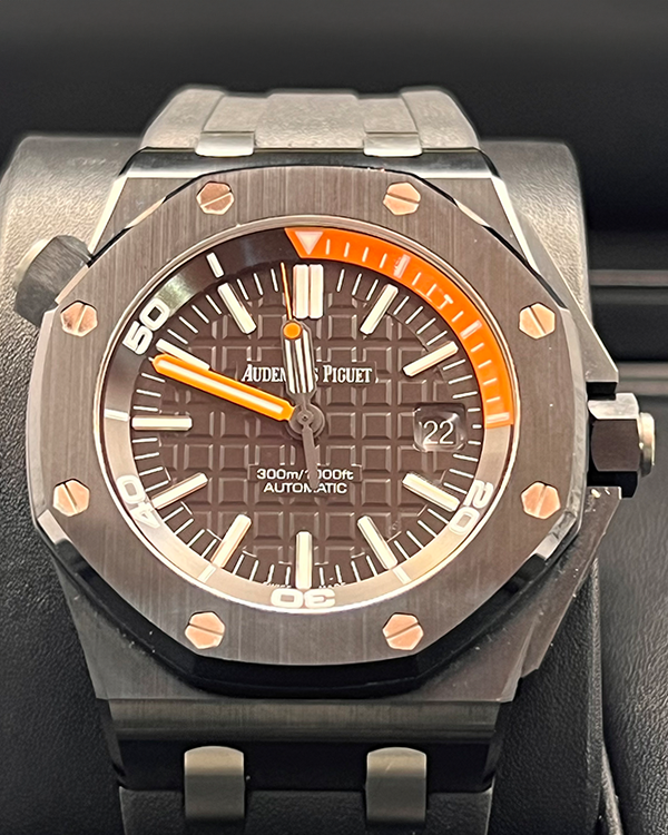 2015 Audemars Piguet Royal Oak Offshore Diver 42MM Ceramic Black Dial ...