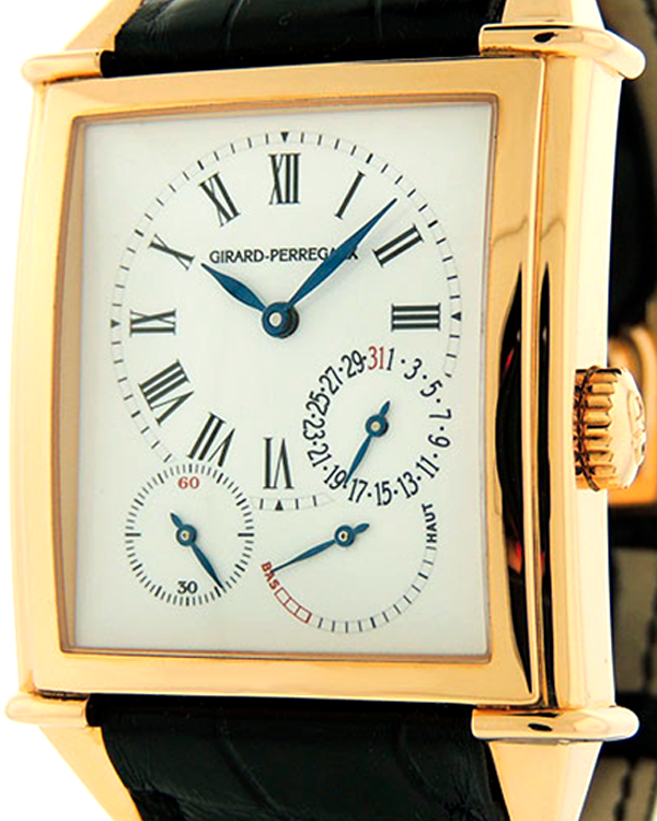 Girard Perregaux Vintage 1945 XXL 37x36MM White Dial Leather Strap Girard Perregaux Vintage 1945 XXL 37x36MM White Dial Leather Strap