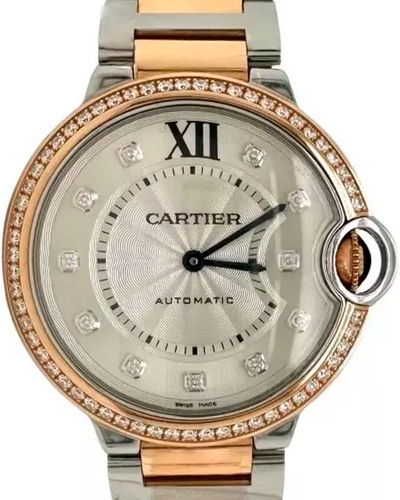 Cartier Ballon De Cartier 36MM Silver Dial Two-Tone Bracelet (W3BB0004)