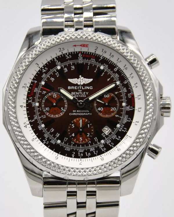 2006 Breitling Bentley Motors 48MM Bronze Dial Steel Bracelet