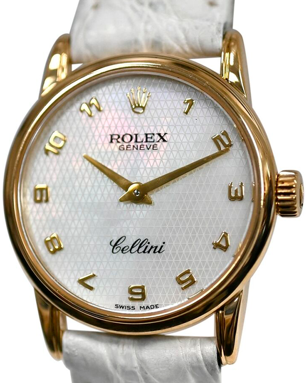Rolex Cellini 25MM Quartz White Mother of Pearl Dial Aftermarket 