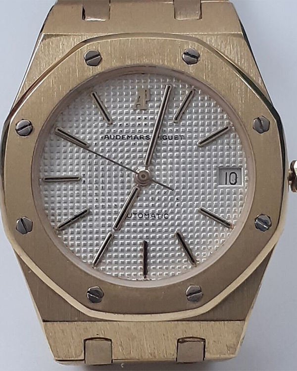 Audemars Piguet Royal Oak Vintage 35.5MM Ivory Dial Yellow Gold